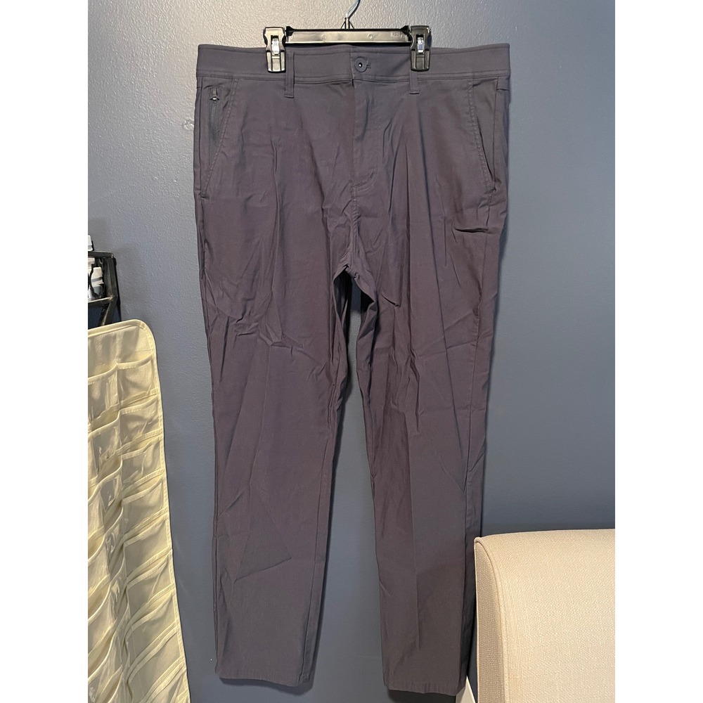 Weatherproof Vintage Mens Regular Taper Performance Flex Pants Gray 36x32